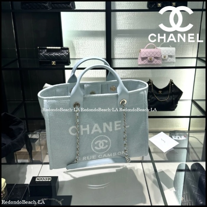 【癒し系ブルーが可愛い】CHANEL★トートバック★期間限定カラー