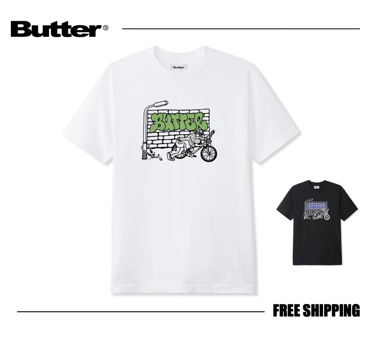 【バターグッズ】Butter Goods Bike Tee