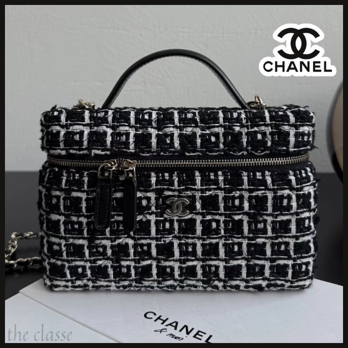 【おしゃれツイード】使いやすいカラー♪CHANEL チェーンバッグ
