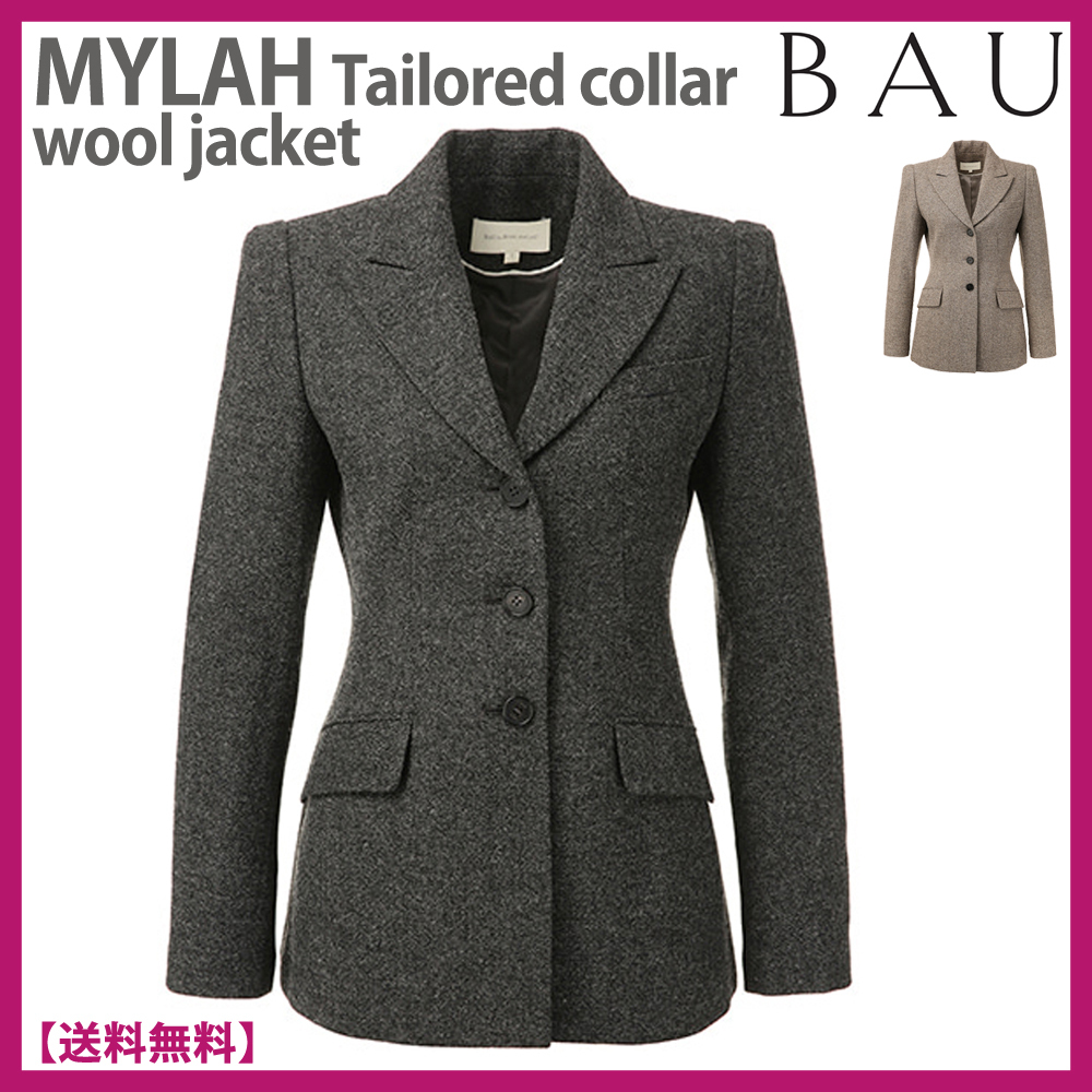 ★BAU by Bride And You★MYLAH Tailored collar wool jacket★