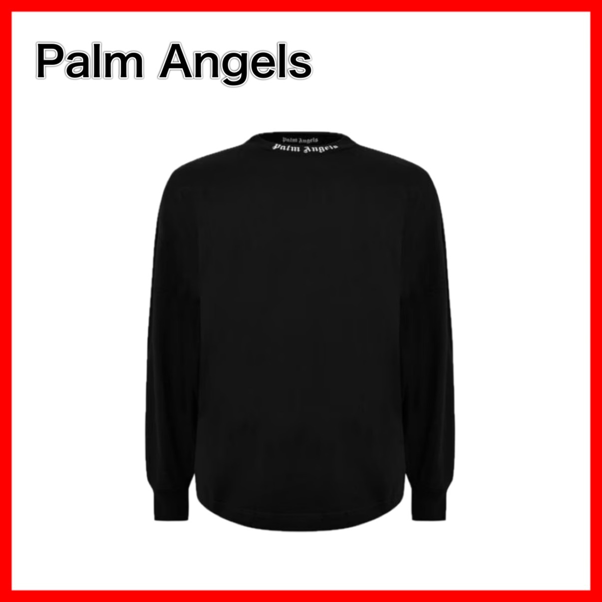★人気★【Palm Angels】LOGO PRINT COTTON T-SHIRT
