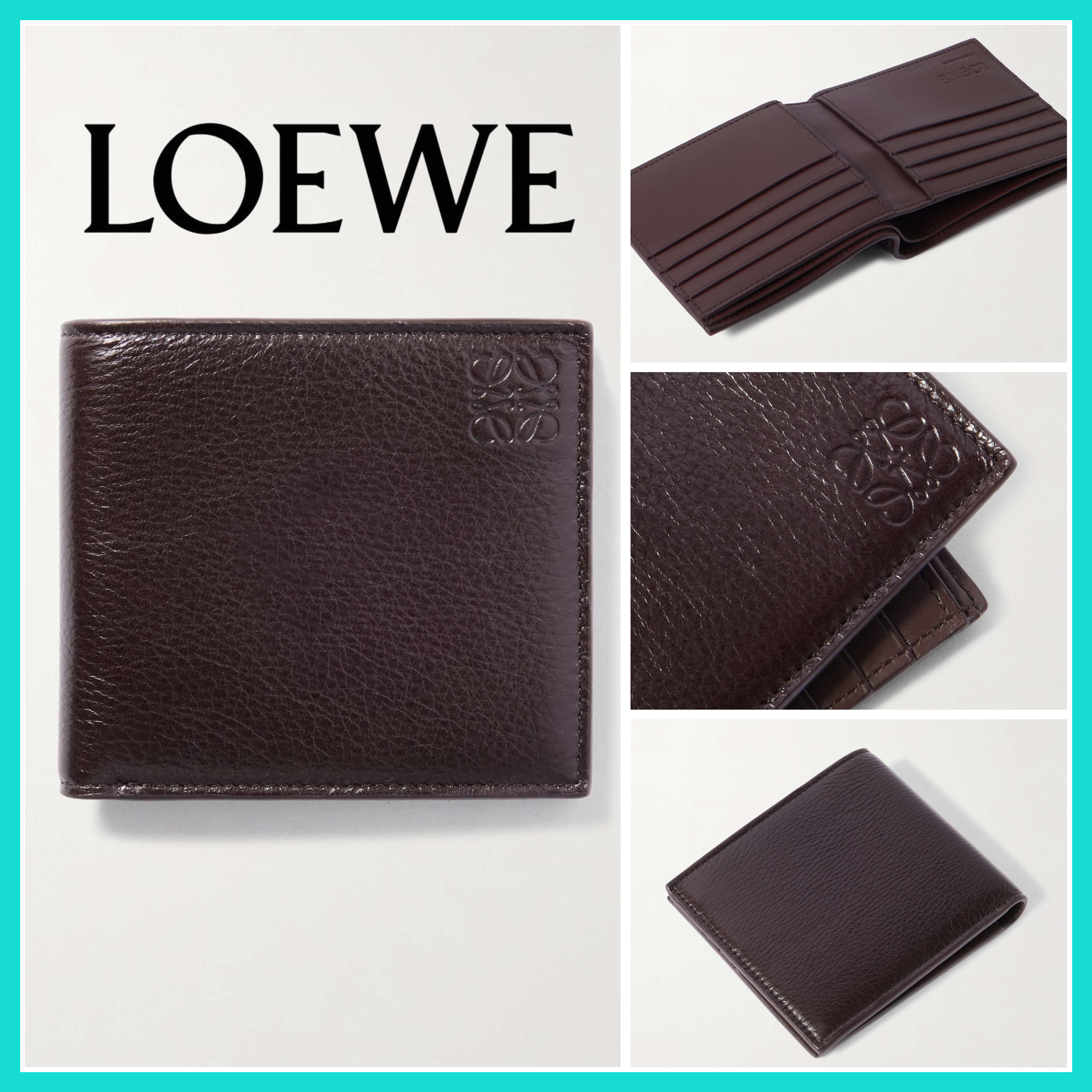 【関税込み】☆LOEWE☆ フルグレインレザー 二つ折り財布