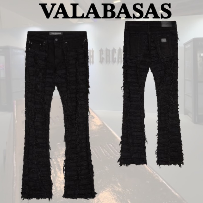 関税/送料込み【VALABASAS】フューリースタックフレアジーンズ