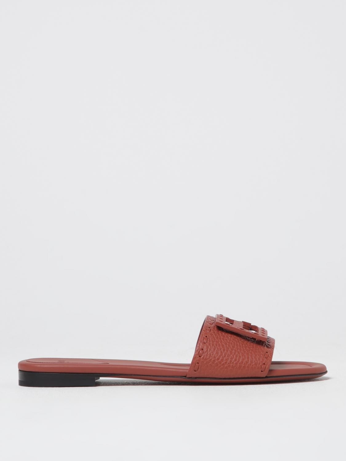 シューズ・サンダルその他 FENDI Woman Flat sandals Leather 8R8136AQY2 F1STQ