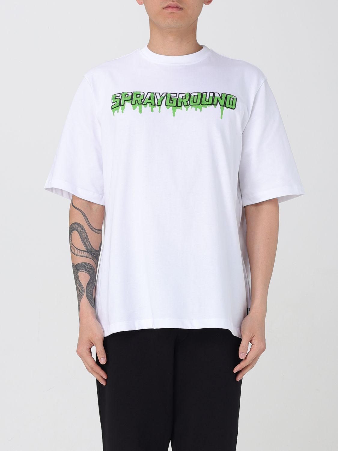 Tシャツ・カットソー SPRAYGROUND Men T-shirt Black SP700 BLK