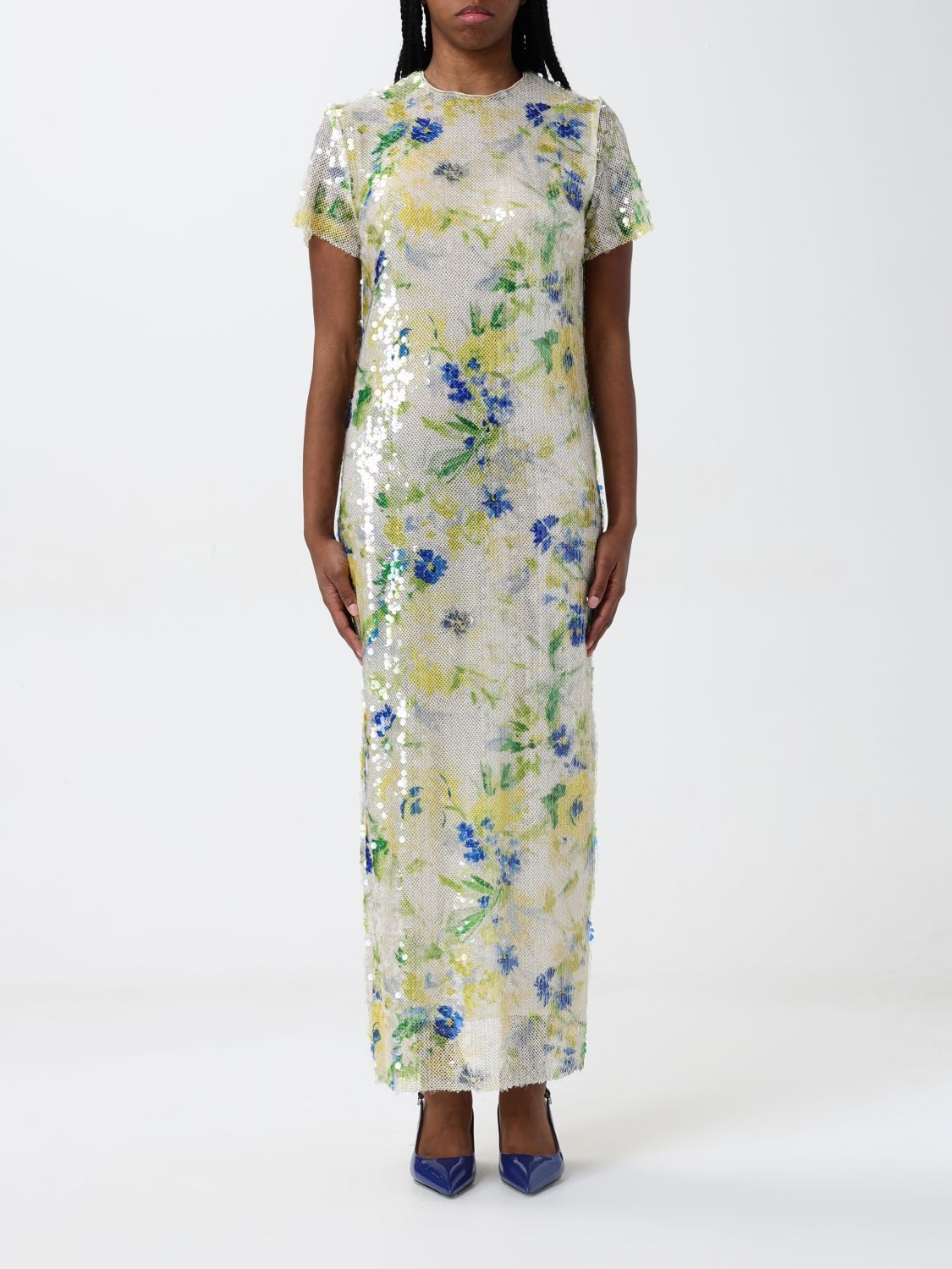 ワンピース MSGM Woman Dress Ivory 3842MDA50 257351 06
