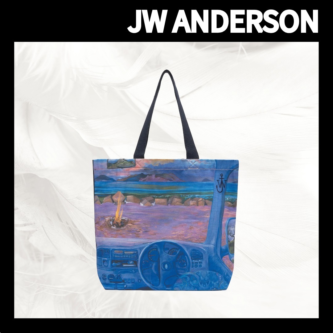 【JW ANDERSON】Printed Canvas tote Bag/追跡可能/全国送料無料