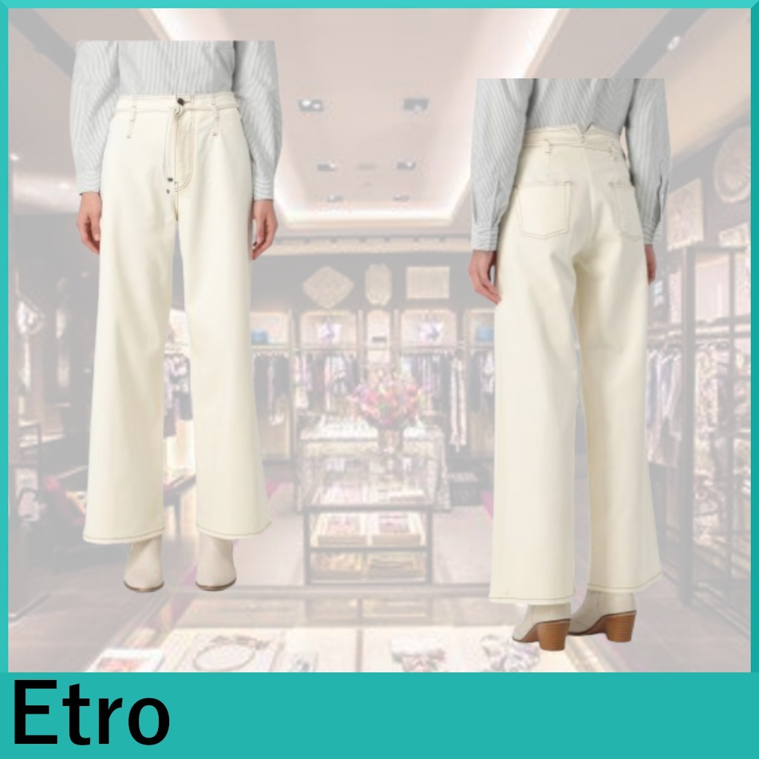 ETRO★無地ワイドパンツ