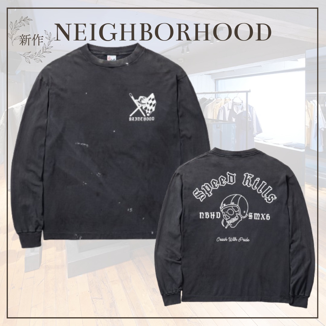 注目コラボ☆【NEIGHBORHOOD】STHD . LS TEE SPEED KILLS