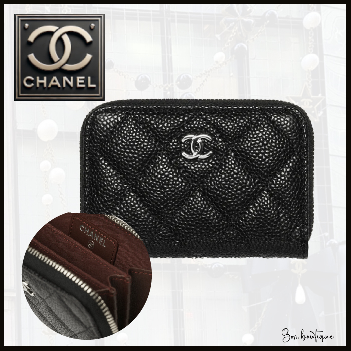 【シックにきらめく定番ミニ】CHANELジップコインパース