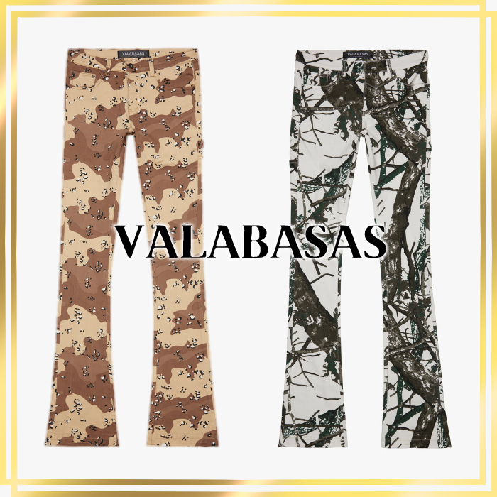 国内発/関税込☆VALABASAS☆スタック フレア デニム パンツ☆