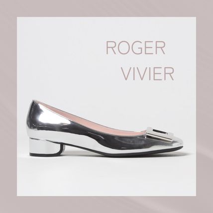 Roger Vivier シルバー フラットシューズ 37/23.5 - メルカリ