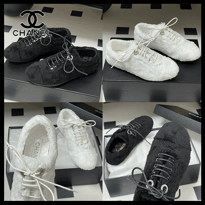 【もこもこデザインがかわいい☆】CHANEL スニーカー