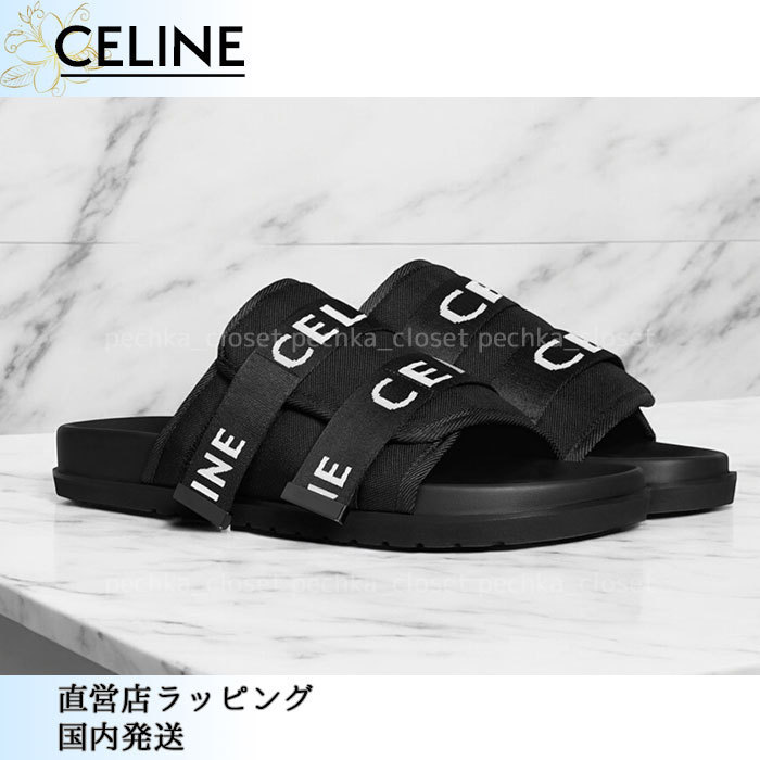 スピード配送◆送込【CELINE】ピーテオ*ストラッピーサンダル