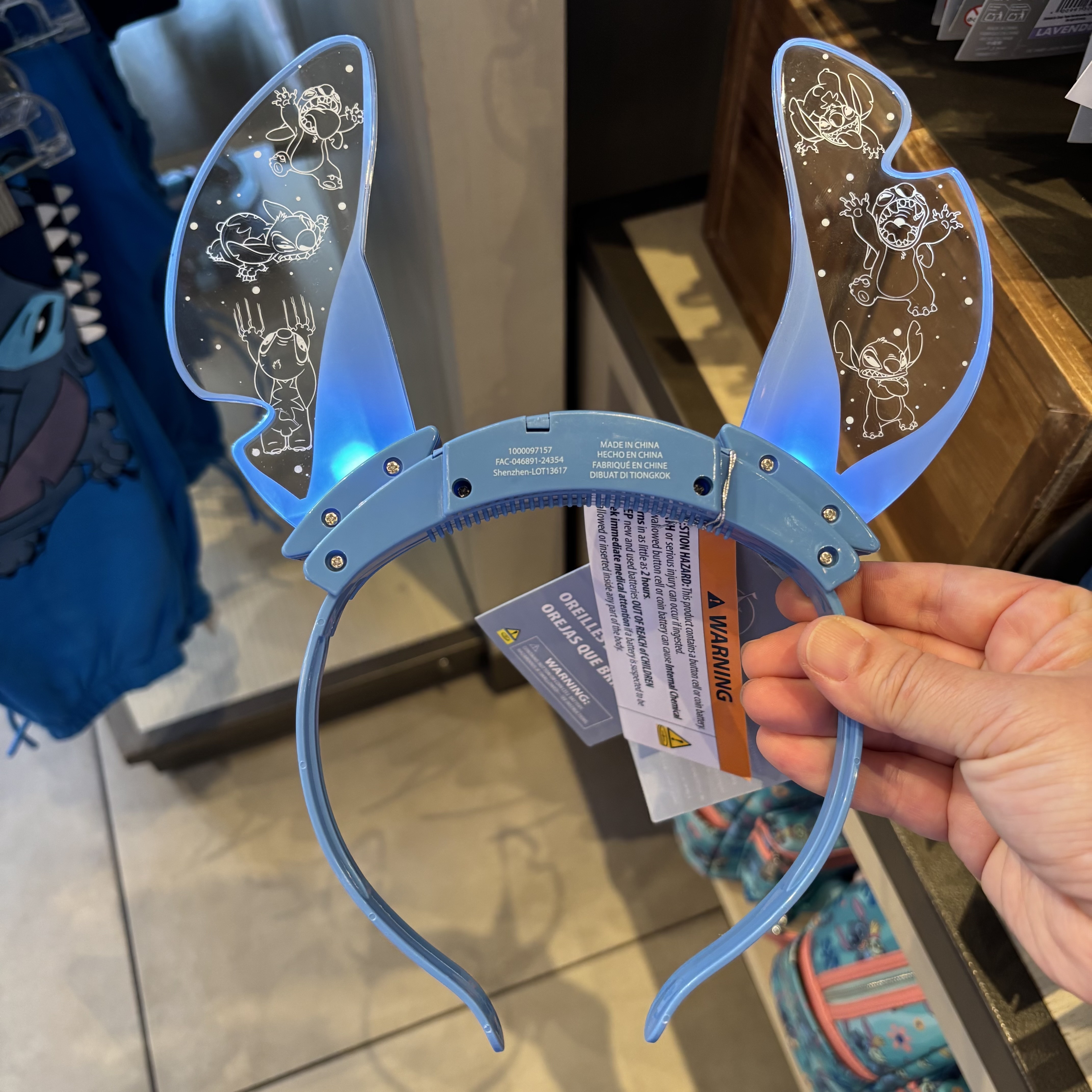 ☆US Disney Parks☆スティッチ ライトアップカチューシャ