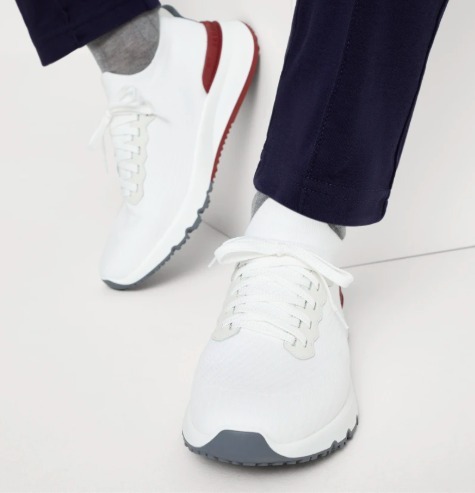 SALE価格*送込 BRUNELLO CUCINELLI カーフスキンスニーカーWhite