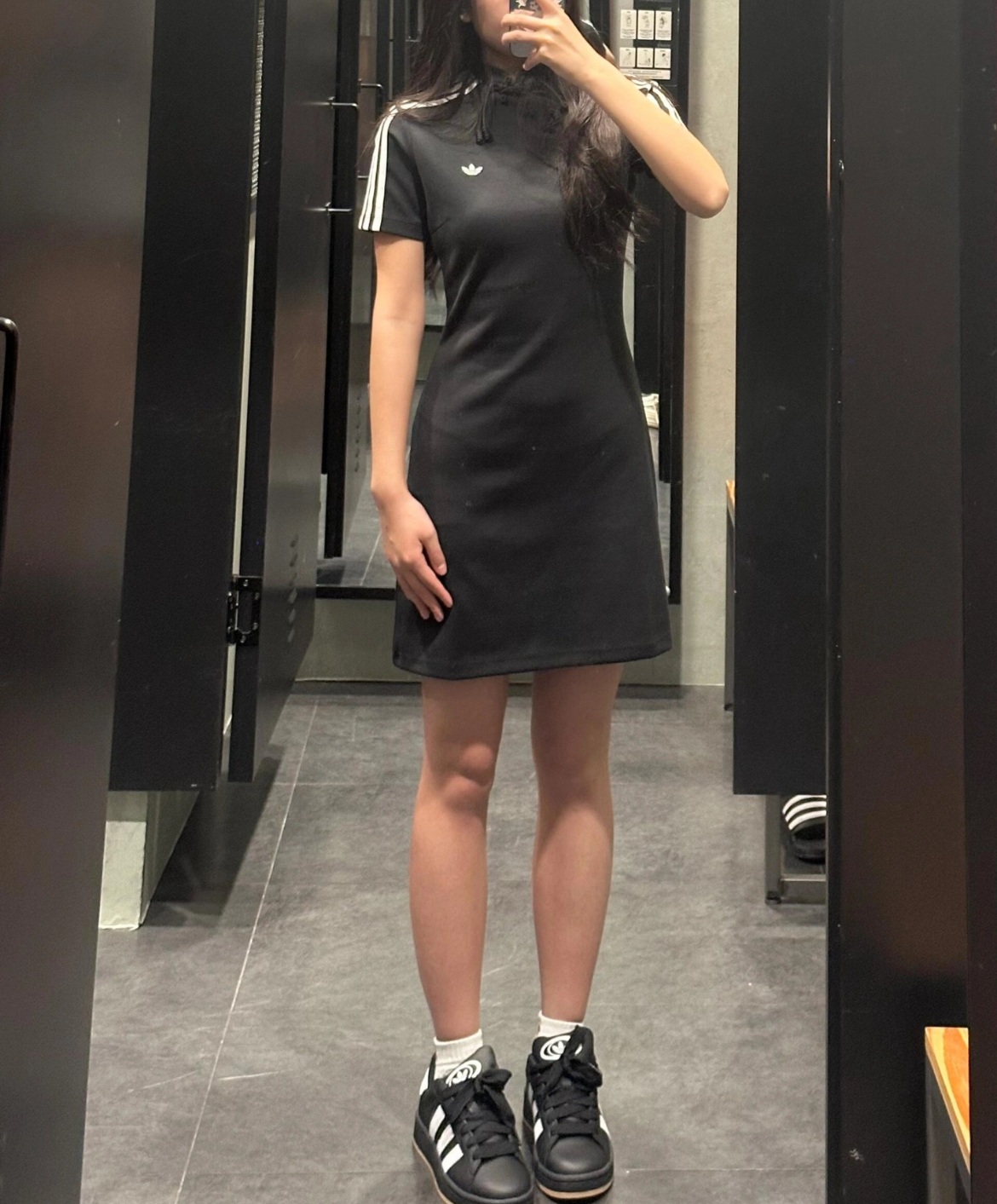 【adidas】即完売★ Originals DRESS チャイナネックワンピース ☆人気☆ adidas Originals DRESS チャイナネックワンピース