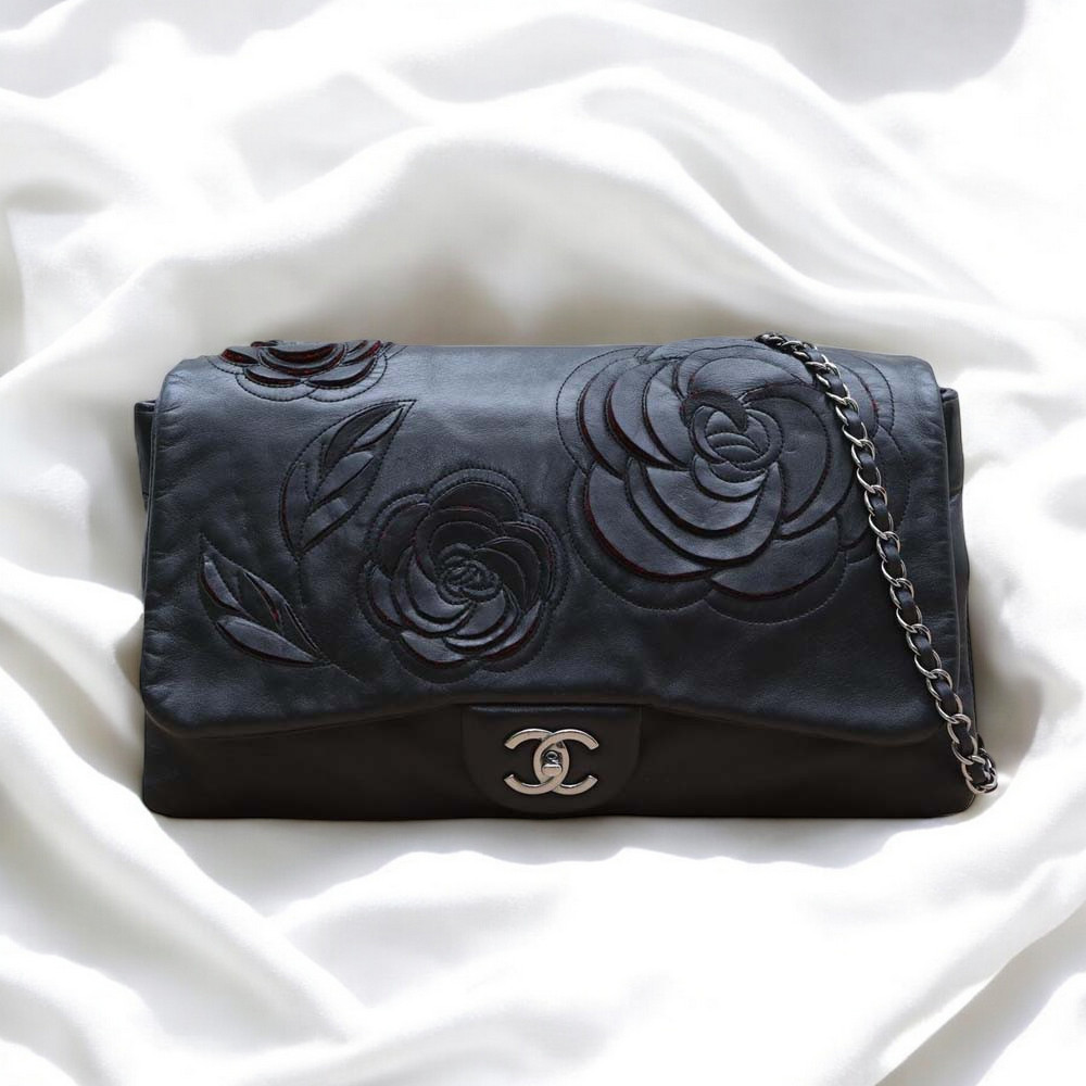 シャネル CHANEL ワックスレザー 両面エアポートバッグ
