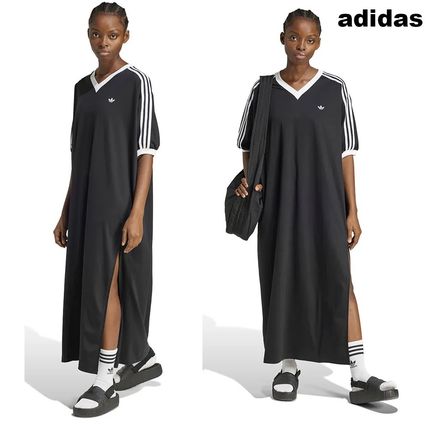 ★adidas Originals★Adilenium オーバーサイズ V ワンピース adidas Originals】AdileniumオーバーサイズVネックワンピース