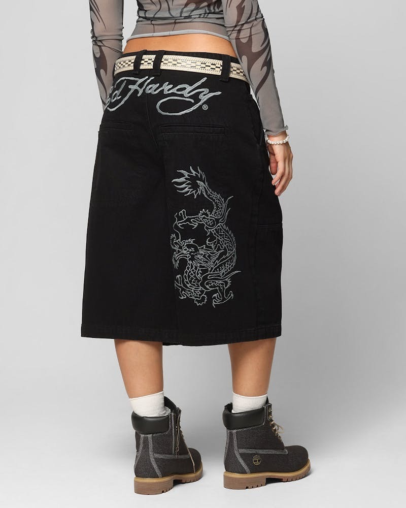 Ed Hardy エドハーディー ジョーツ ショーツ ドラゴン 黒