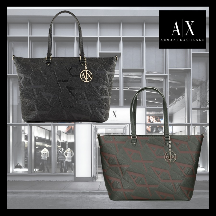 【関税込】ARMANI EXCHANGE ロゴショッパー