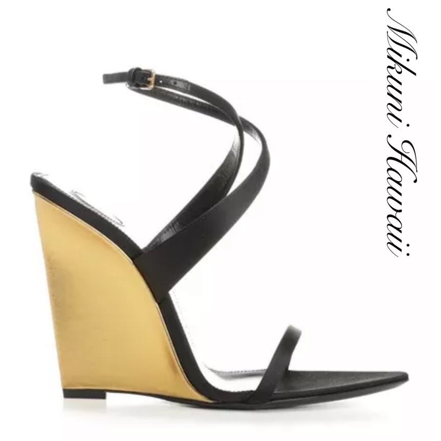 VIP価格SALE★Saint Laurent★リュシエンヌ ウェッジ サンダル