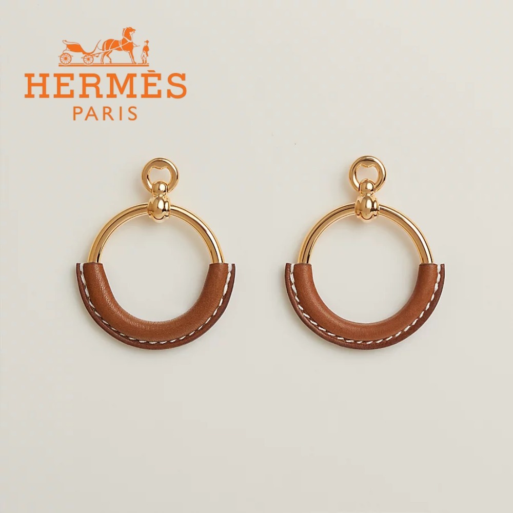 *大人かわいい*【HERMES】ピアス ループH070877CC34