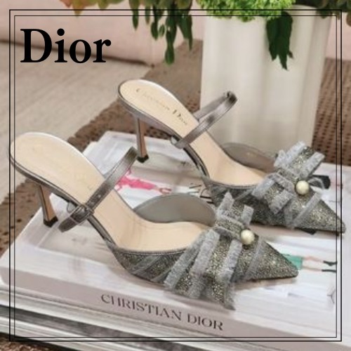 【きれいめスタイル♡】Dior Or ヒールサンダル