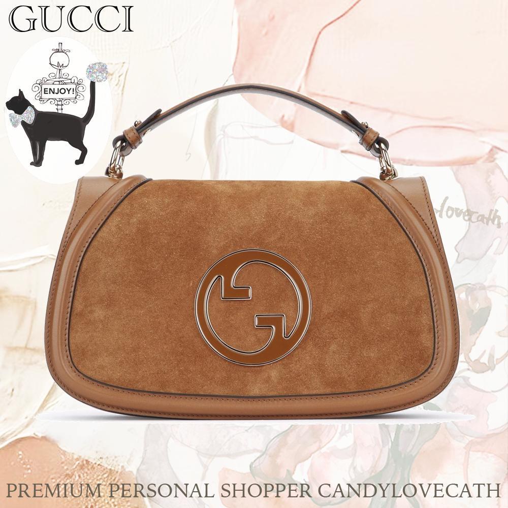 トートバッグ GUCCI Handbag G.Blondie Suede Dafne/