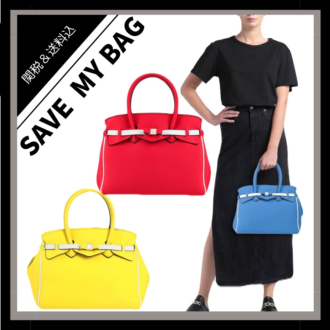 *SAVE MY BAG*バイカラーデザイン トートバッグ 3色展開