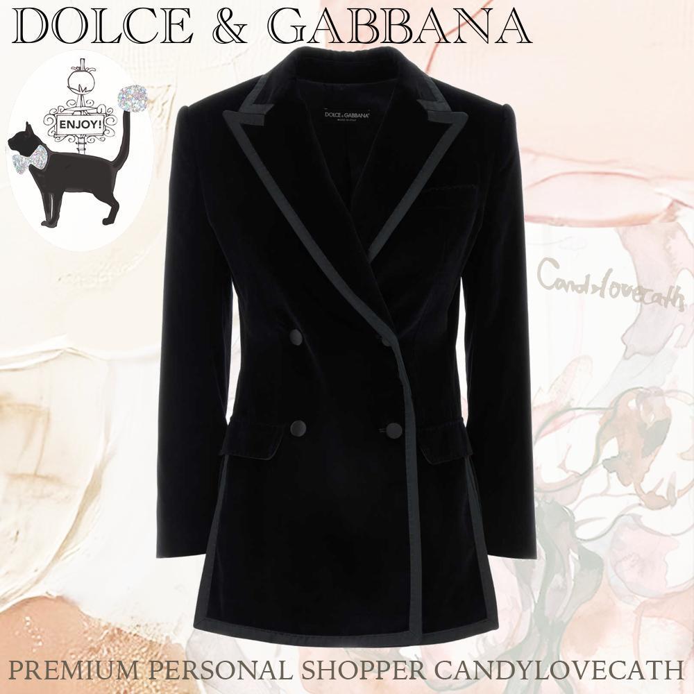 ジャケット DOLCE & GABBANA Black Velvet Blazer