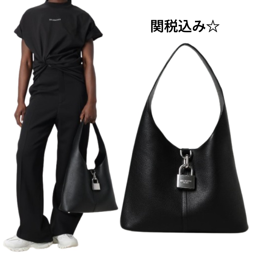 関税・送料込み【BALENCIAGA】ノースサウスグレインレザーバッグ