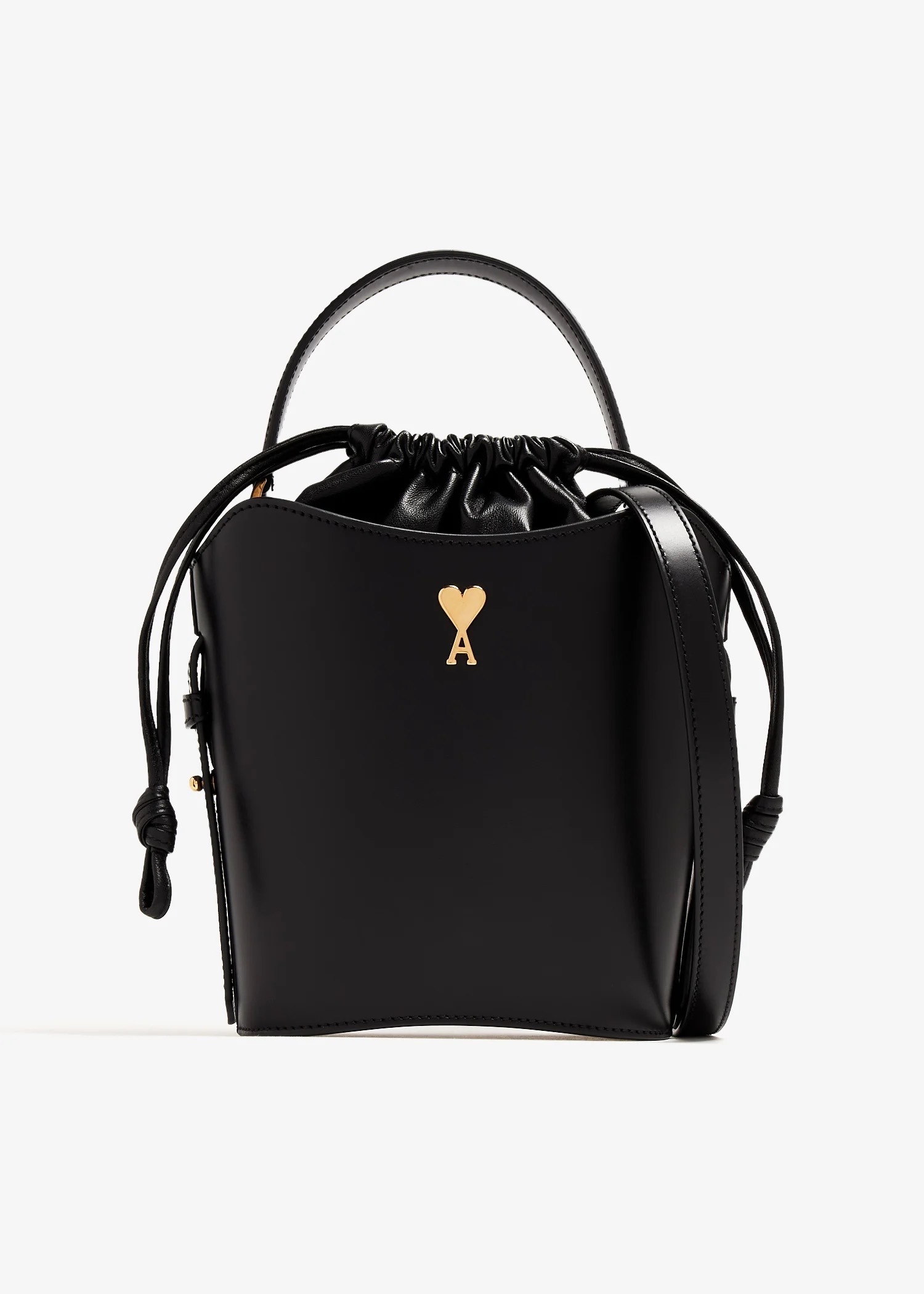 バッグ・カバンその他 AMI PARIS ULL012.AL0104 BLACK OLIVE Mini Paris Paris Bucket Bag | AMI PARIS