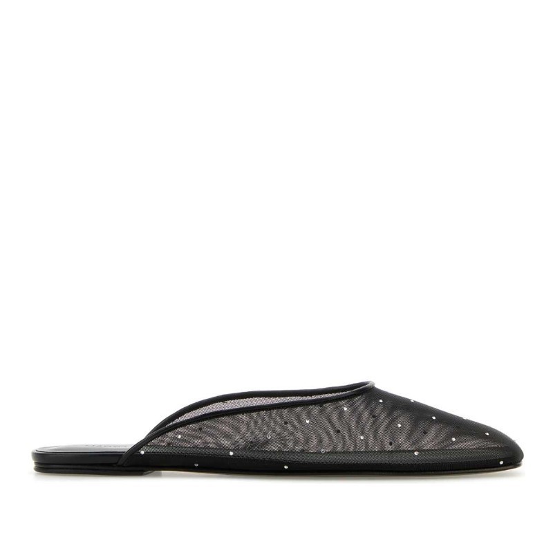 サンダル・ミュール MAGDA BUTRYM SS25 Black mesh slippers (642525 BLACK)