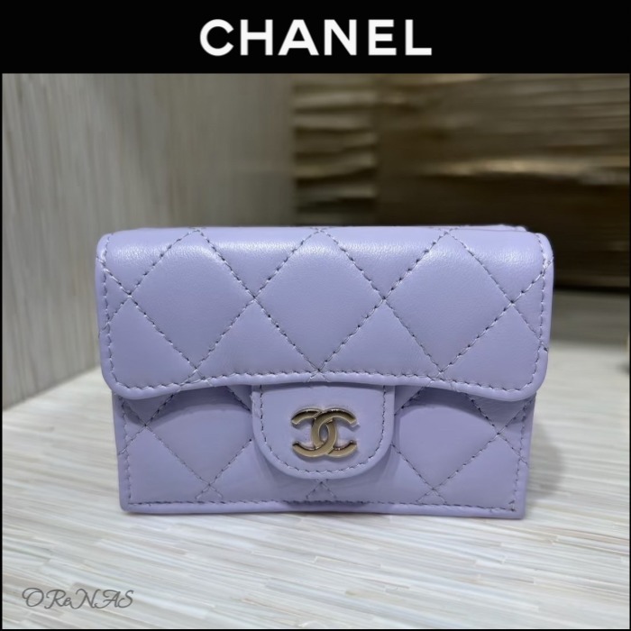 【お洒落♪】CHANEL 三つ折り財布 クラシック スモール フラップ