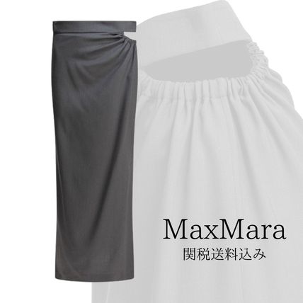 Precious掲載マックスマーラ NAVONA マキシタイトスカートグレー グレー（灰色）系 Max Mara(マックスマーラ) スカート