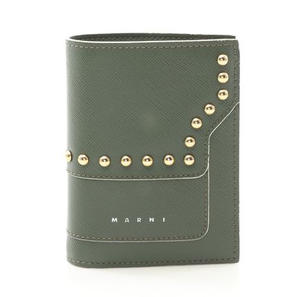 MARNI マルニ 国内直営店購入 グリーン レザー ウォレット