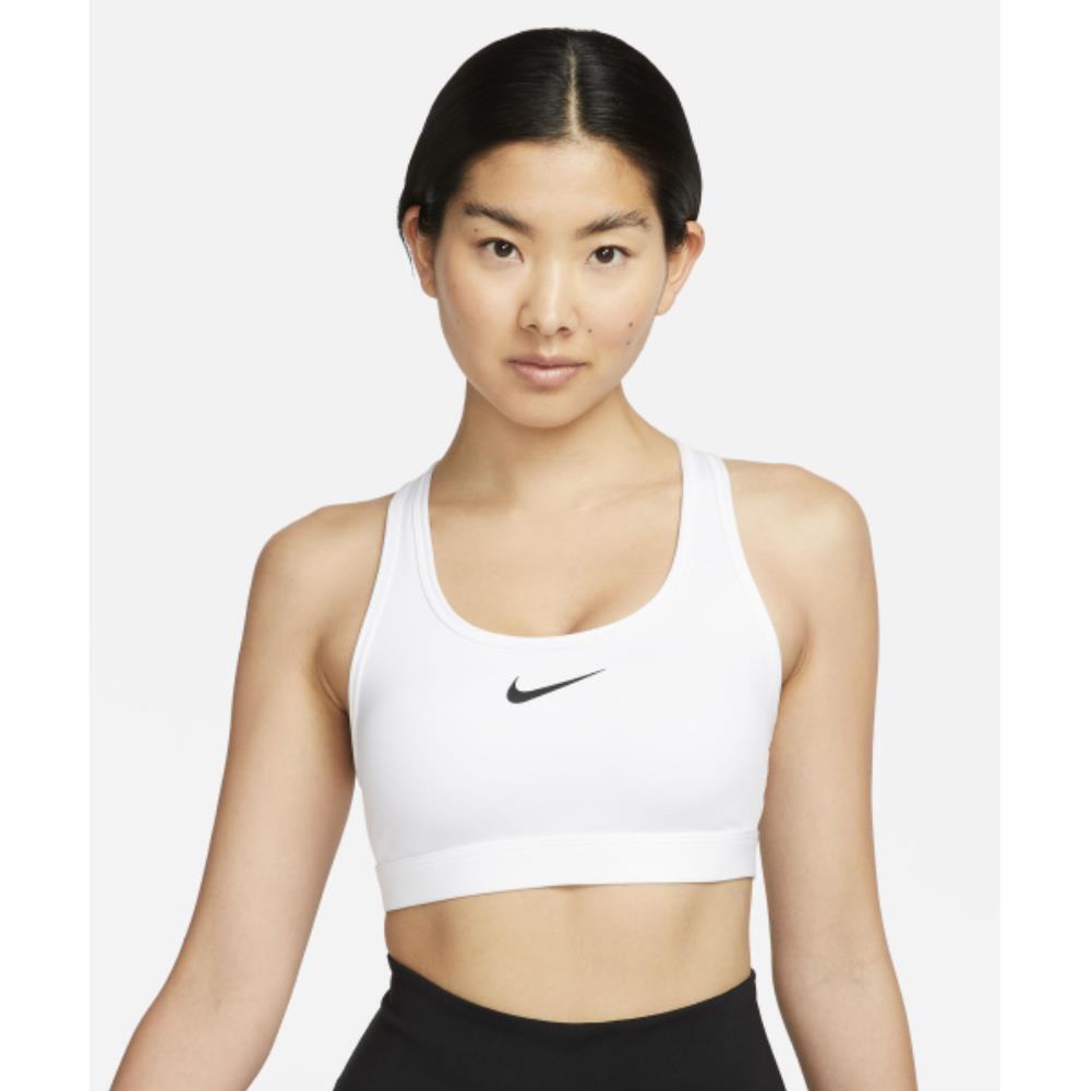 ★★Nike★★ Swoosh Medium Support Pad Sports Bra W White St