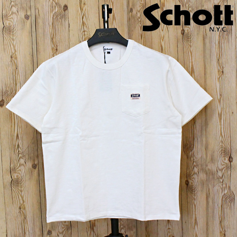 Schott ショット WORK LABEL POCKET T-SHIRT 半袖Tシャツ