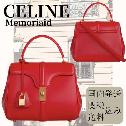レッド（赤）系 CELINE 16(セリーヌ セーズ) ハンドバッグ