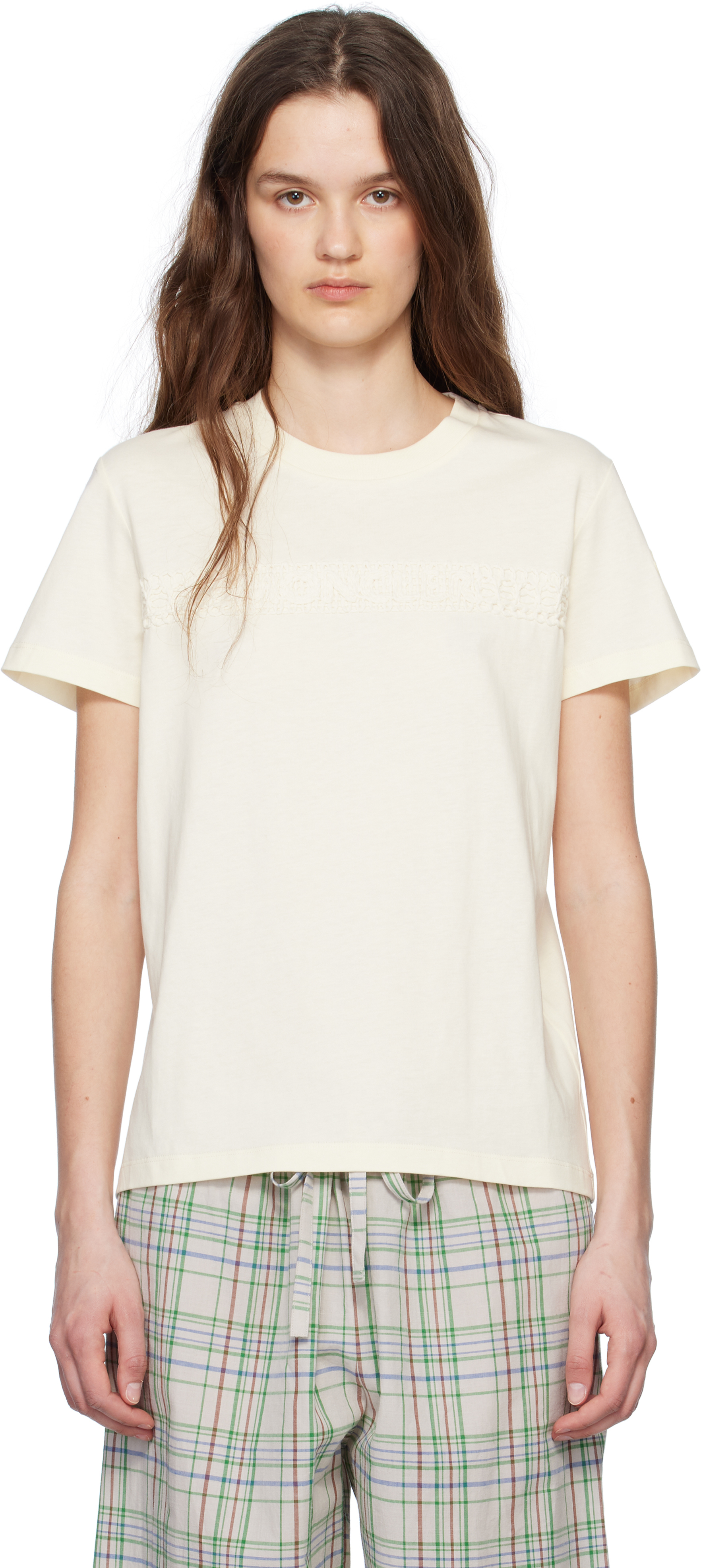【関税込み】Moncler オフホワイト S/S Tシャツ