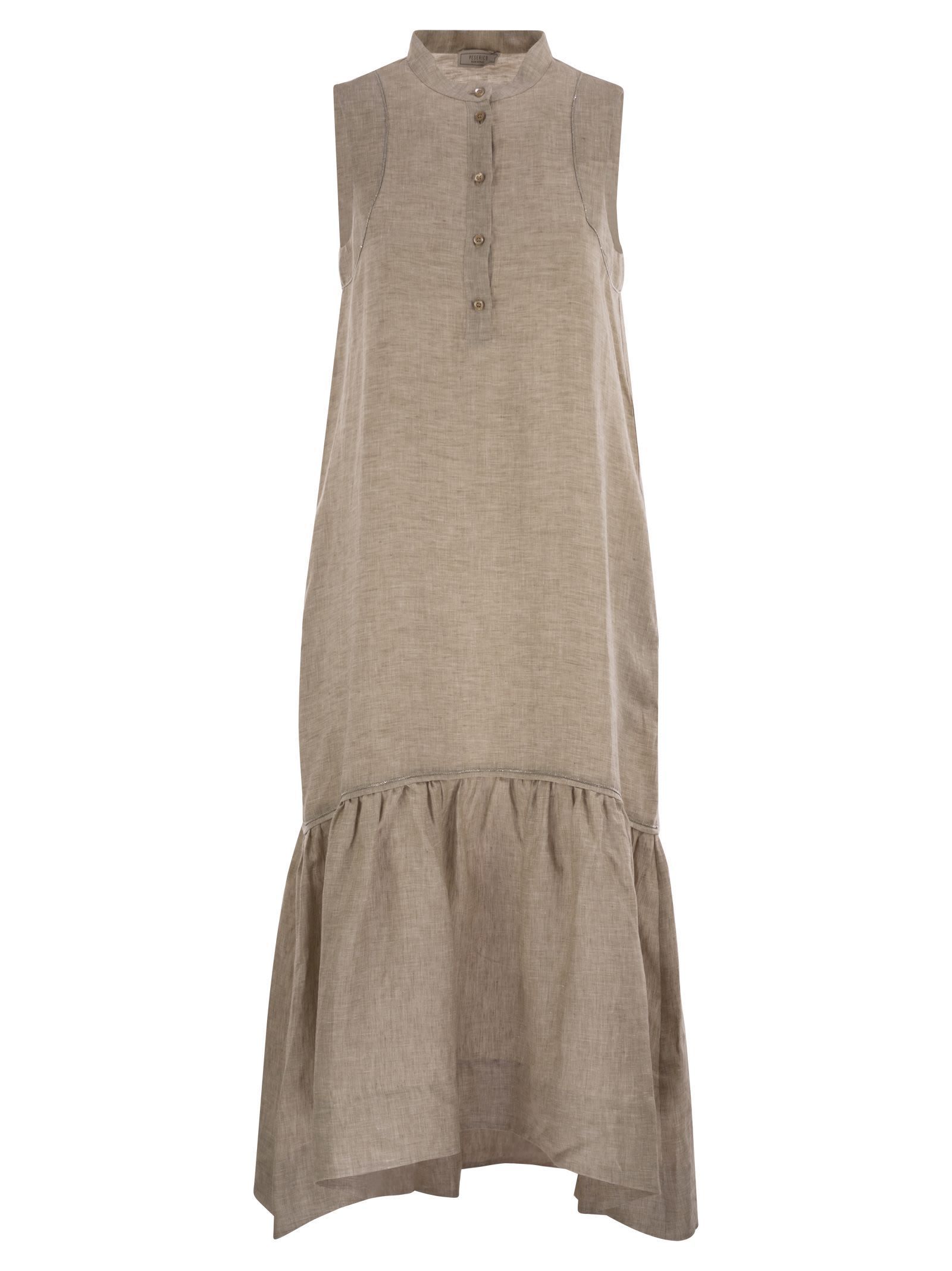 パーティードレス PESERICO Linen voile long dress
