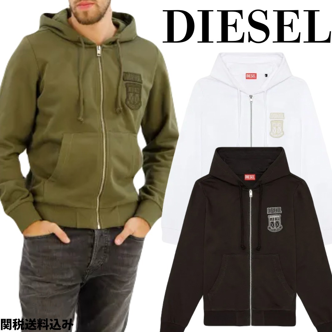 関税負担無【DIESEL】Ginn K10 フルジップ スウェット