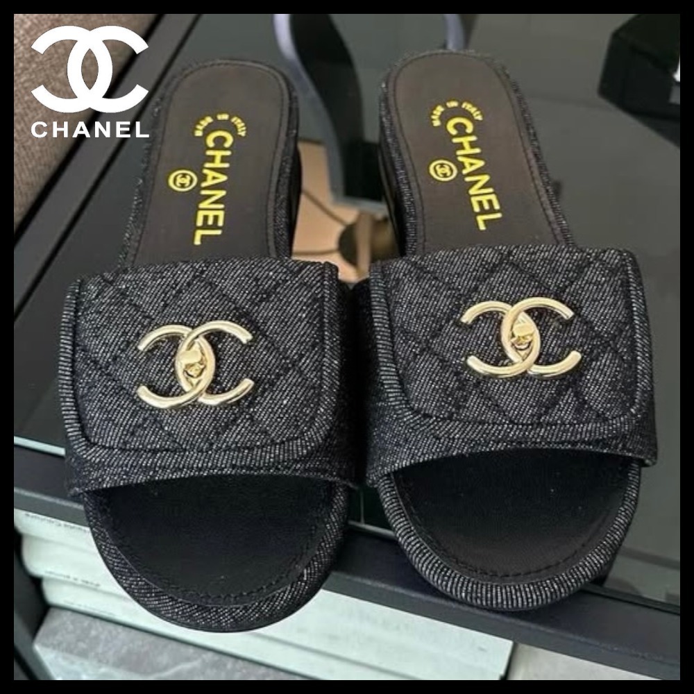 【万能カラーでコーデ自在♪】CHANEL サンダル