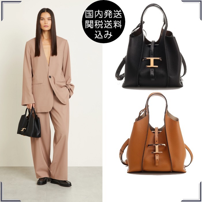 安心国内発送 関税送料込 TOD'S T Timeless Mini shopping bag