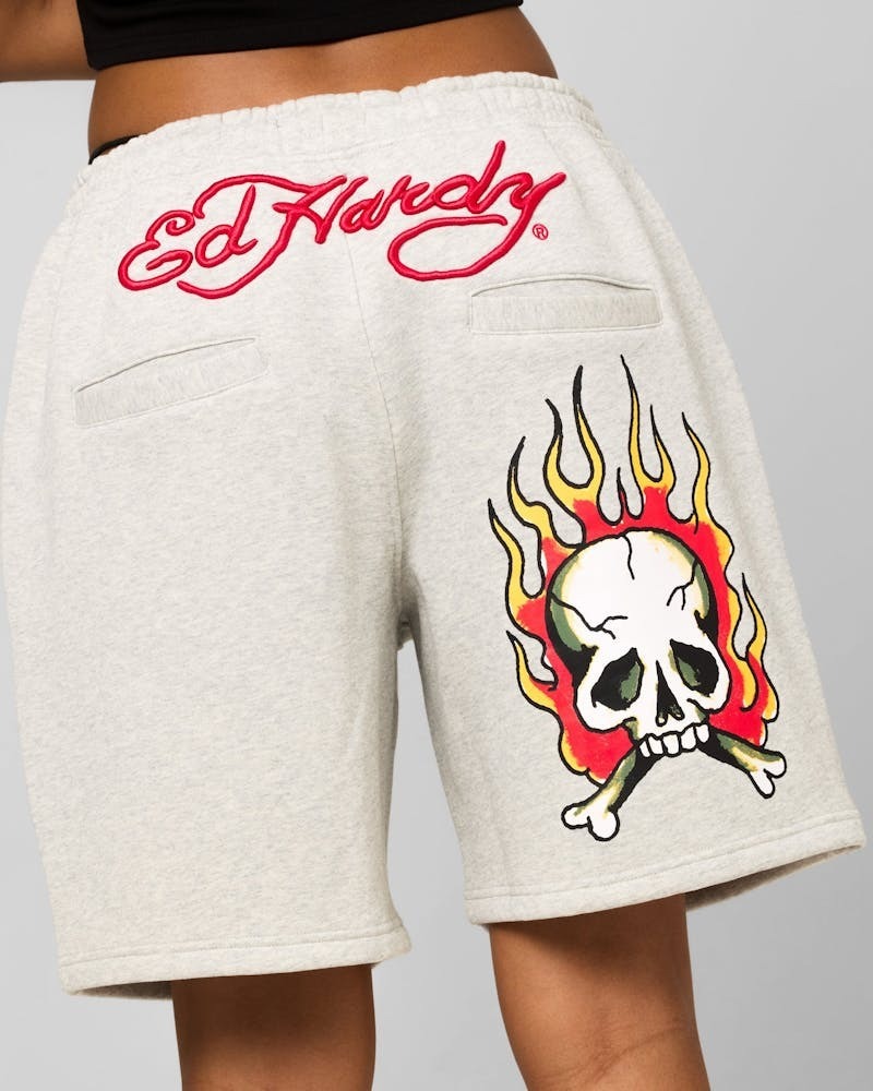 Ed Hardy エドハーディー ユニセックス スカル ショーツ グレー