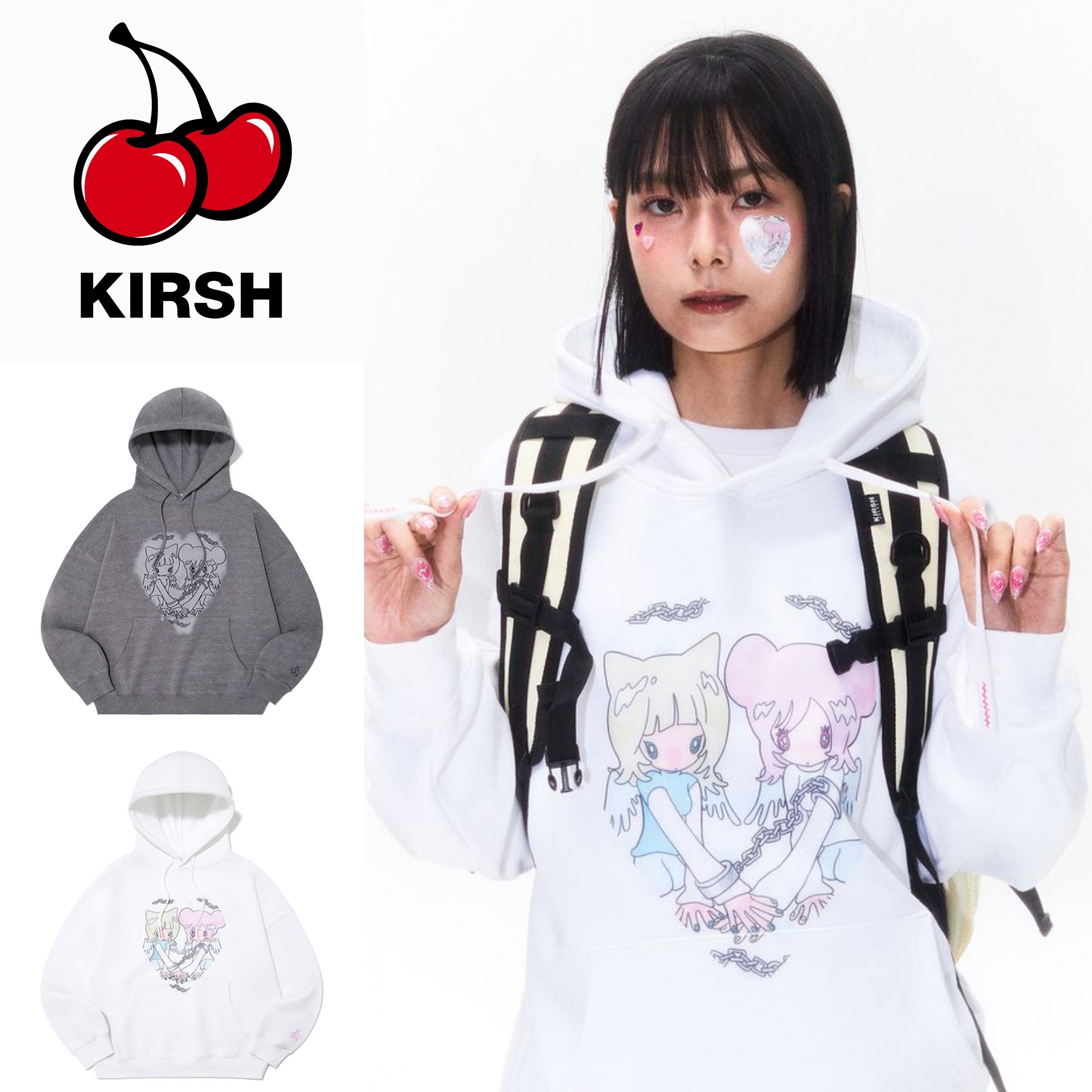 KIRSH X SUNONEBIRD GRAPHIC LOOSE FIT HOODIE (KIRSH/パーカー