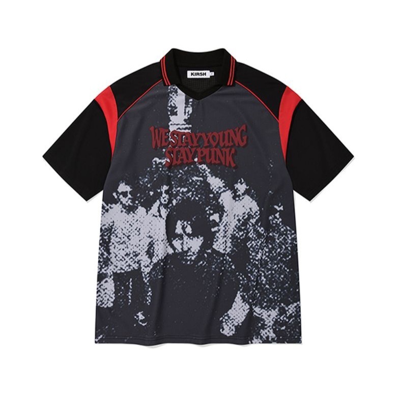 さらに100円引き◆KIRSH◆MESH COLLAR T-SHIRT