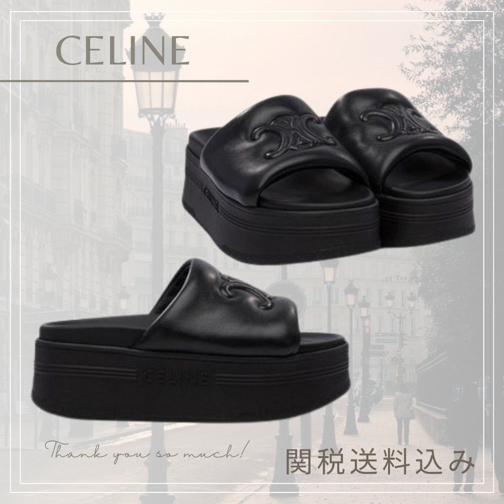 【CELINE】セリーヌ トリオンフ ブロック スライド サンダル