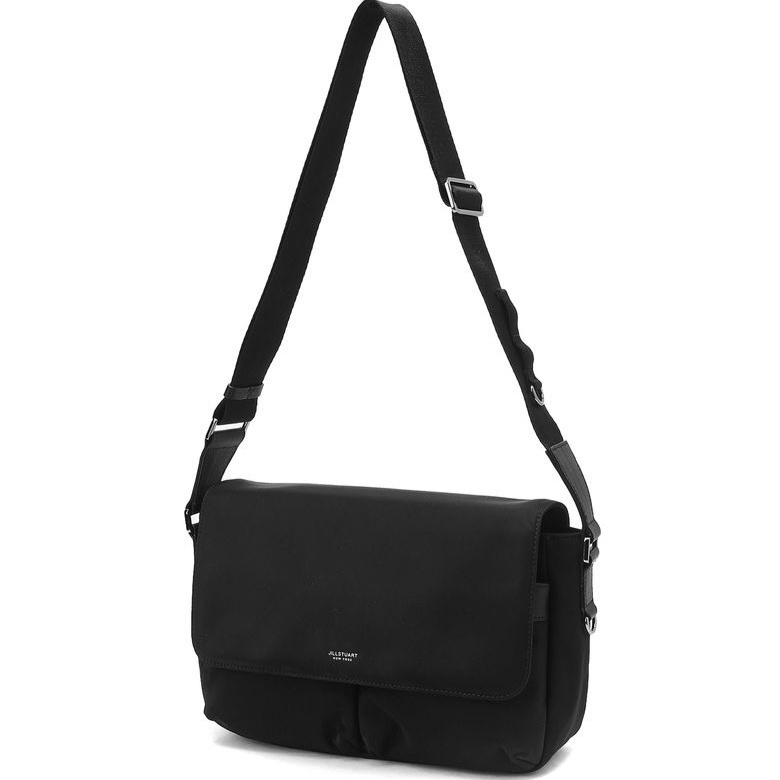 ショルダーバッグ JILLSTUART ROGAN Black nylon flap cross